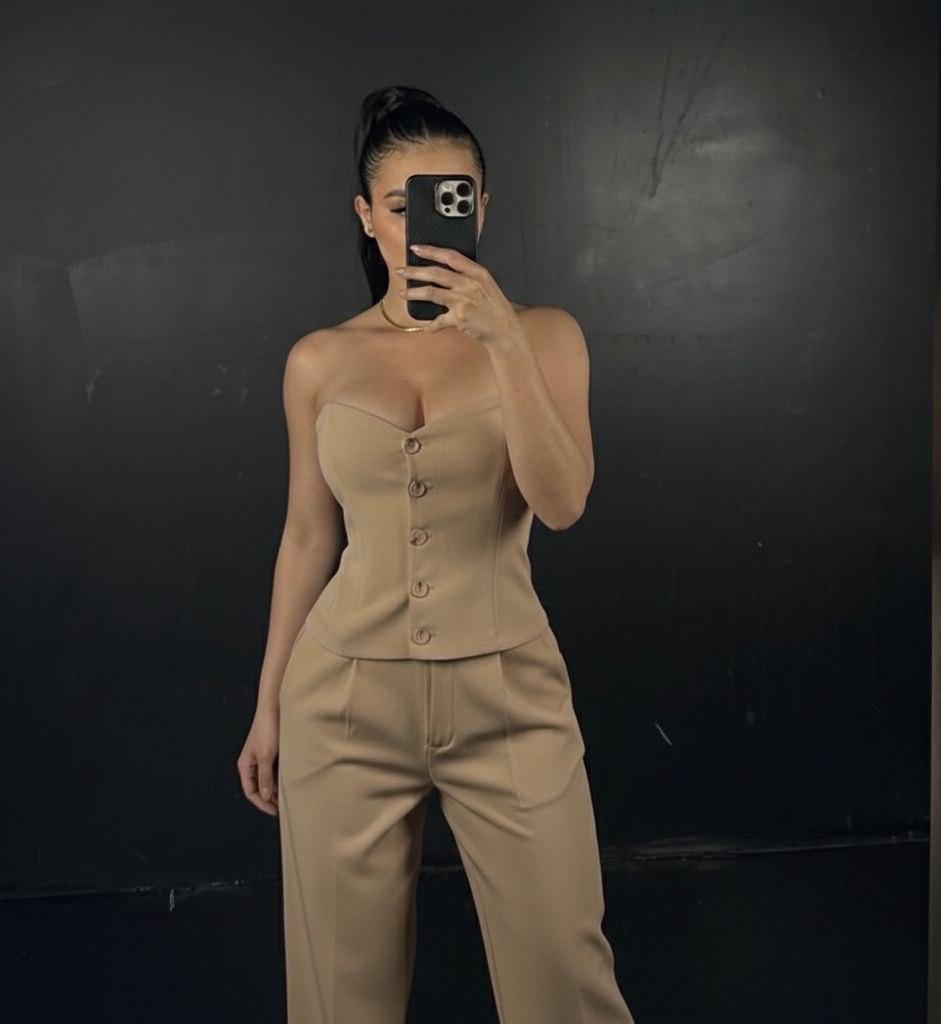 Conjunto chaleco y pantalón GABRIELA